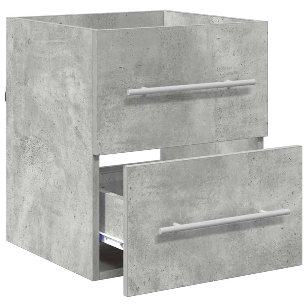 Waschbeckenunterschrank Beton Grau 38,5 x 41 x 48 cm