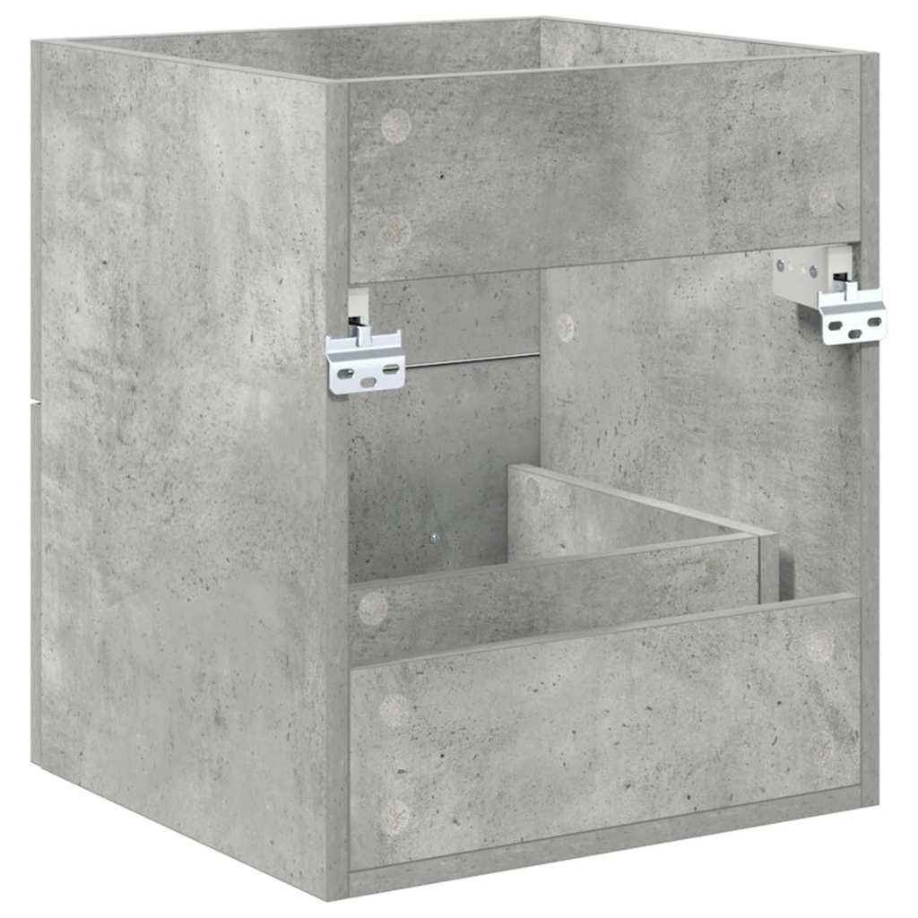 Waschbeckenunterschrank Beton Grau 38,5 x 41 x 48 cm