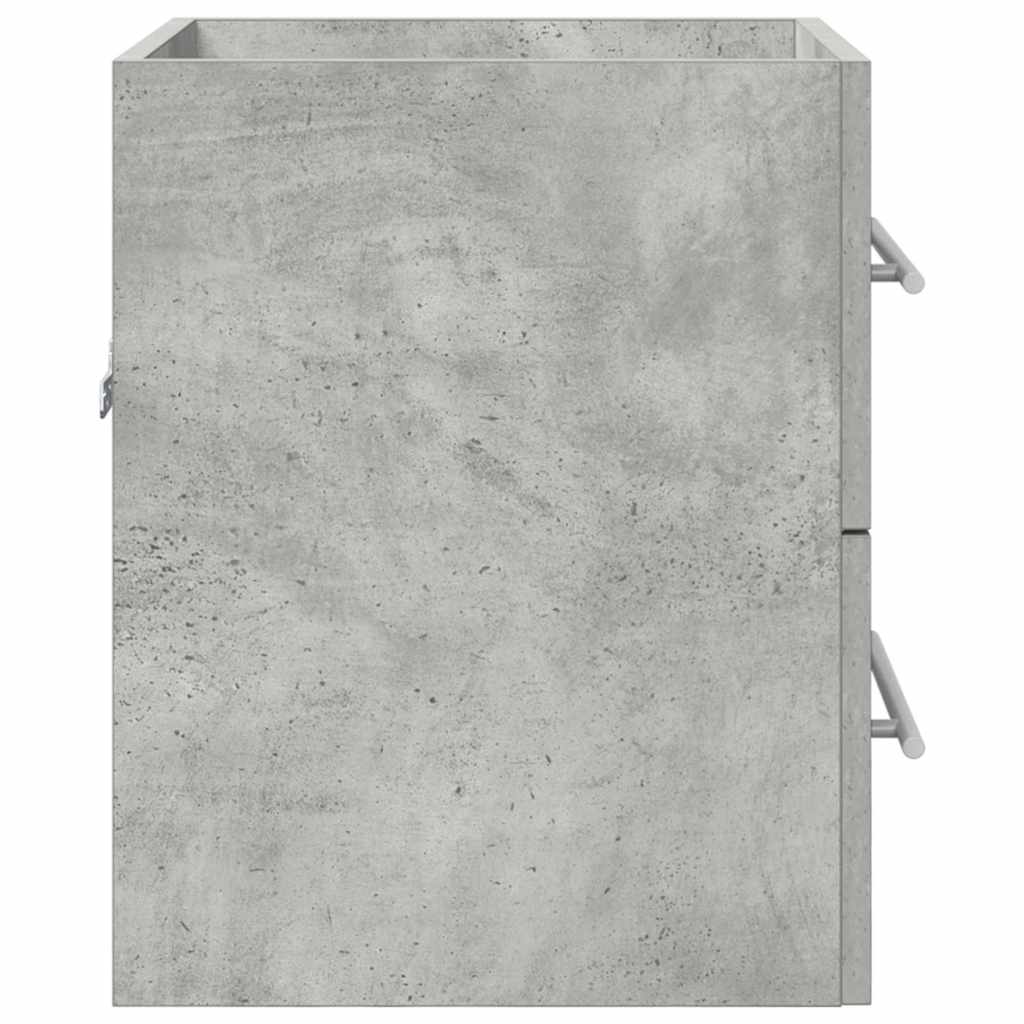 Waschbeckenunterschrank Beton Grau 38,5 x 41 x 48 cm