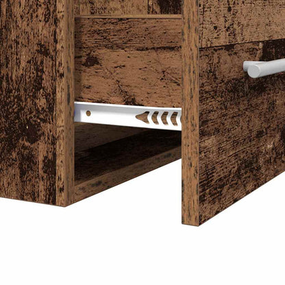 Waschbeckenunterschrank Altholz 38,5 x 41 x 48 cm Holzwerkstoff