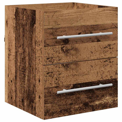 Waschbeckenunterschrank Altholz 38,5 x 41 x 48 cm Holzwerkstoff
