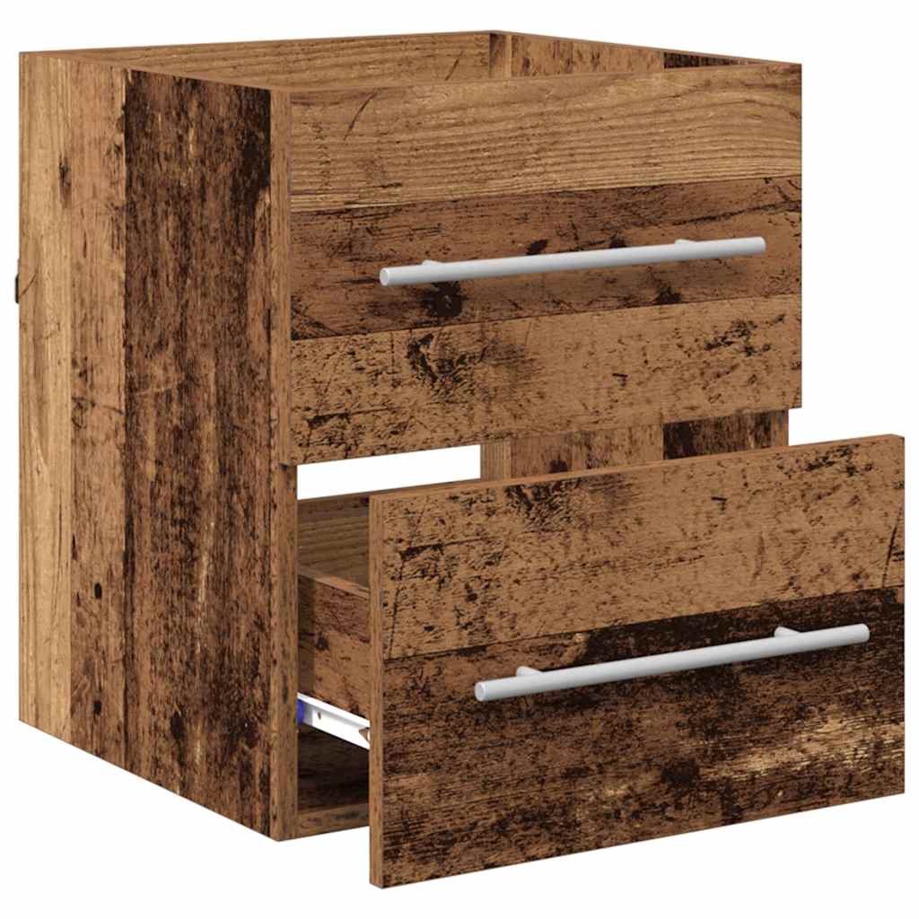 Waschbeckenunterschrank Altholz 38,5 x 41 x 48 cm Holzwerkstoff