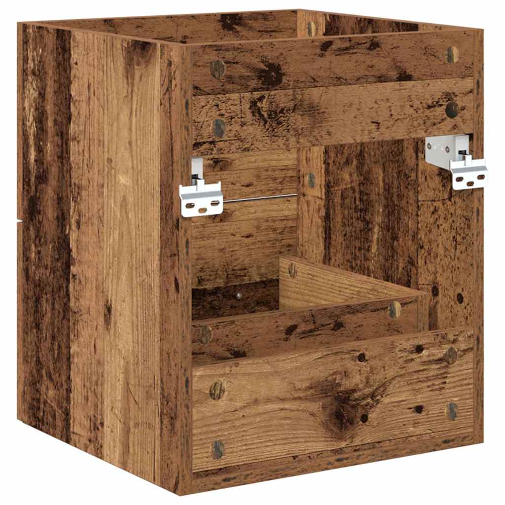 Waschbeckenunterschrank Altholz 38,5 x 41 x 48 cm Holzwerkstoff