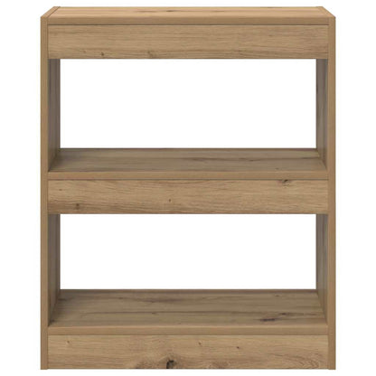 Bücherregal Eiche handwerklich 60 x 30 x 72 cm Holzwerkstoff