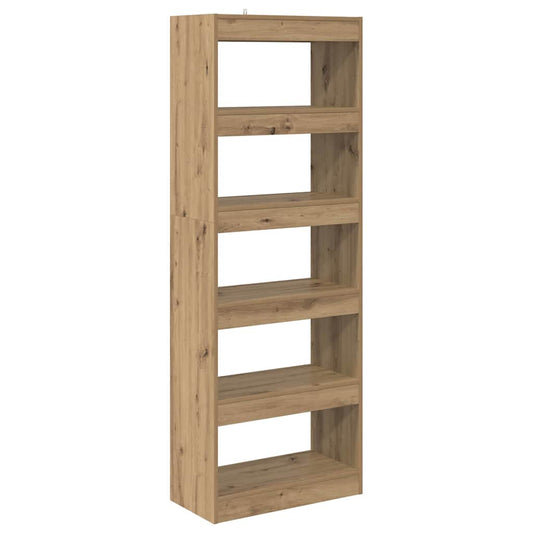 Bücherregal Eiche handwerklich 60 x 30 x 166 cm Holzwerkstoff