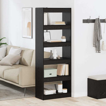 Bücherregal Schwarze Eiche 60 x 30 x 166 cm Holzwerkstoff