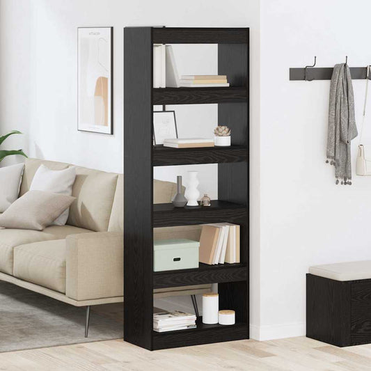 Bücherregal Schwarze Eiche 60 x 30 x 166 cm Holzwerkstoff