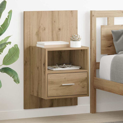 Bettschrank 2 pcs Eiche handwerklich 48,5 x 32,5 x 80 cm