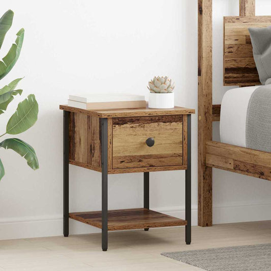 Bettschrank 2 pcs Altholz 40 x 39 x 40 cm Holzwerkstoff
