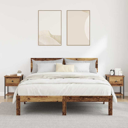 Bettschrank 2 pcs Altholz 40 x 39 x 40 cm Holzwerkstoff