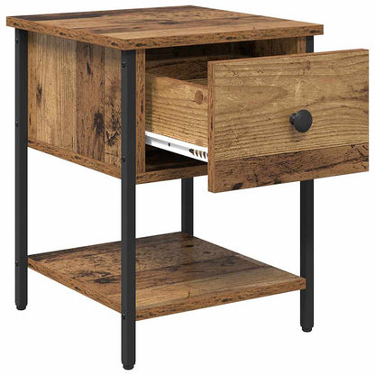 Bettschrank 2 pcs Altholz 40 x 39 x 40 cm Holzwerkstoff