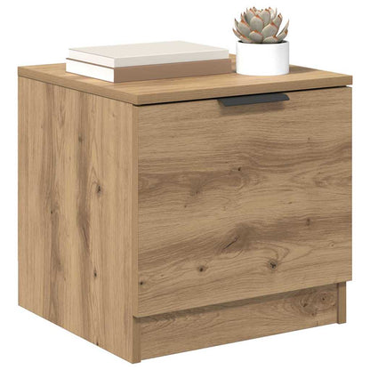 Bettschrank 2 pcs Eiche handwerklich 40 x 39 x 40 cm