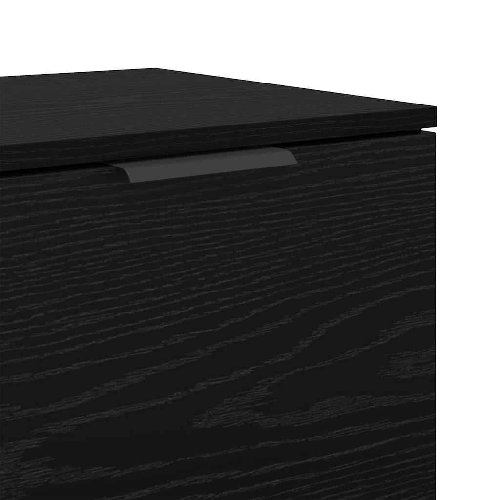 Bettschrank 2 pcs Schwarze Eiche 40 x 39 x 40 cm Holzwerkstoff