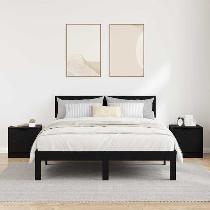 Bettschrank 2 pcs Schwarze Eiche 40 x 39 x 40 cm Holzwerkstoff