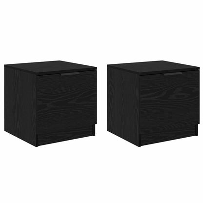 Bettschrank 2 pcs Schwarze Eiche 40 x 39 x 40 cm Holzwerkstoff