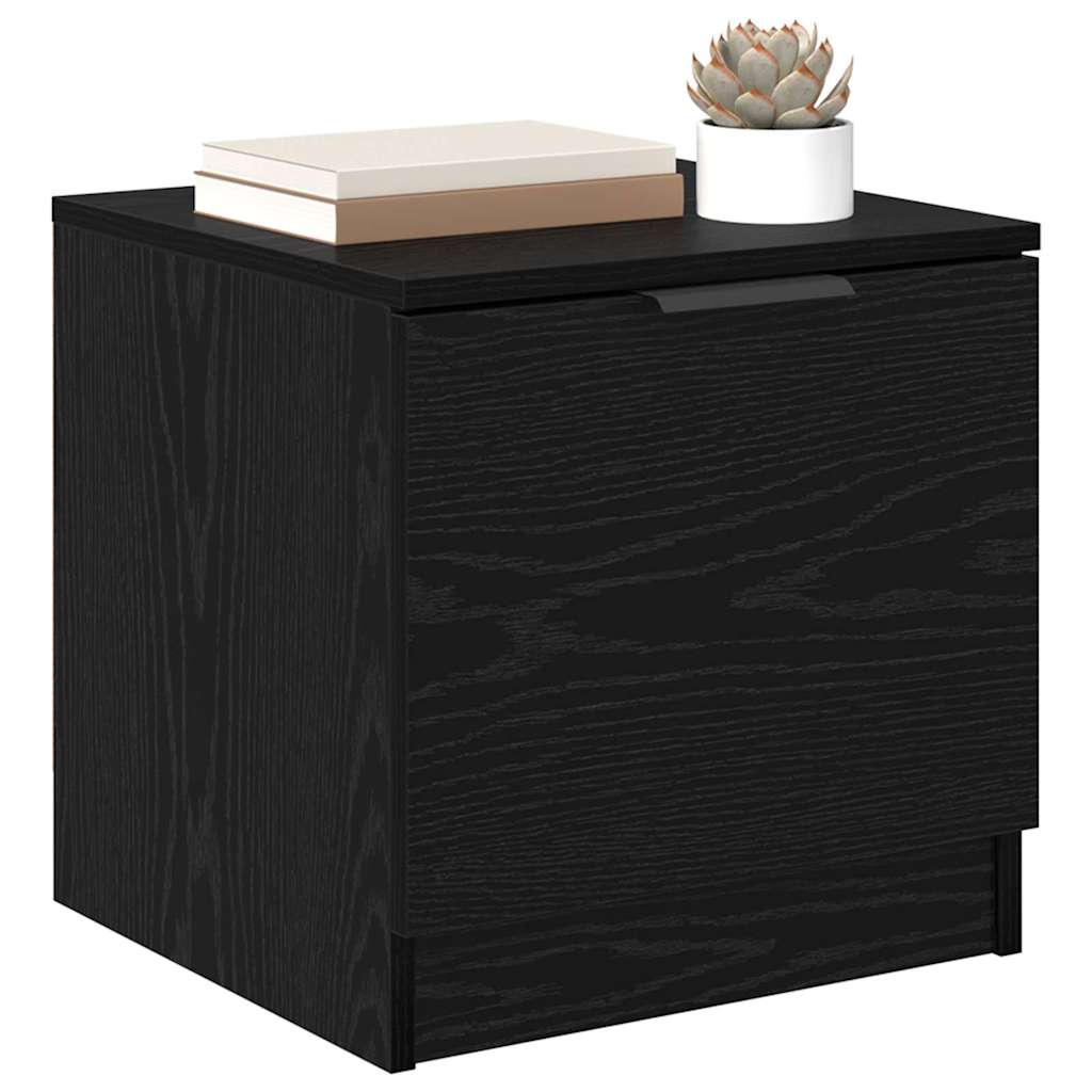 Bettschrank 2 pcs Schwarze Eiche 40 x 39 x 40 cm Holzwerkstoff