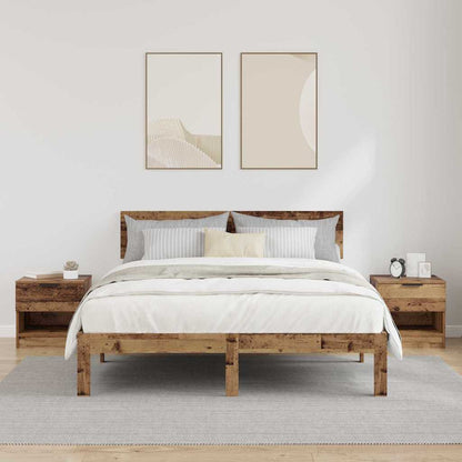 Bettschrank 2 pcs Altholz 40 x 39 x 40 cm Holzwerkstoff