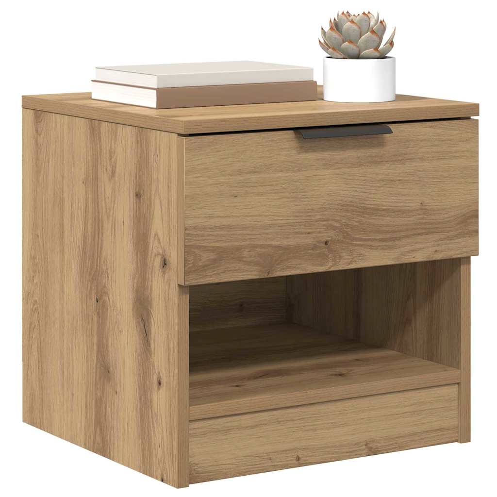 Bettschrank 2 pcs Artisan-Eiche 40 x 39 x 40 cm Holzwerkstoff