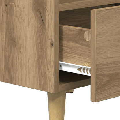 Bettschrank Eiche handwerklich 40 x 35 x 47,5 cm Holzwerkstoff