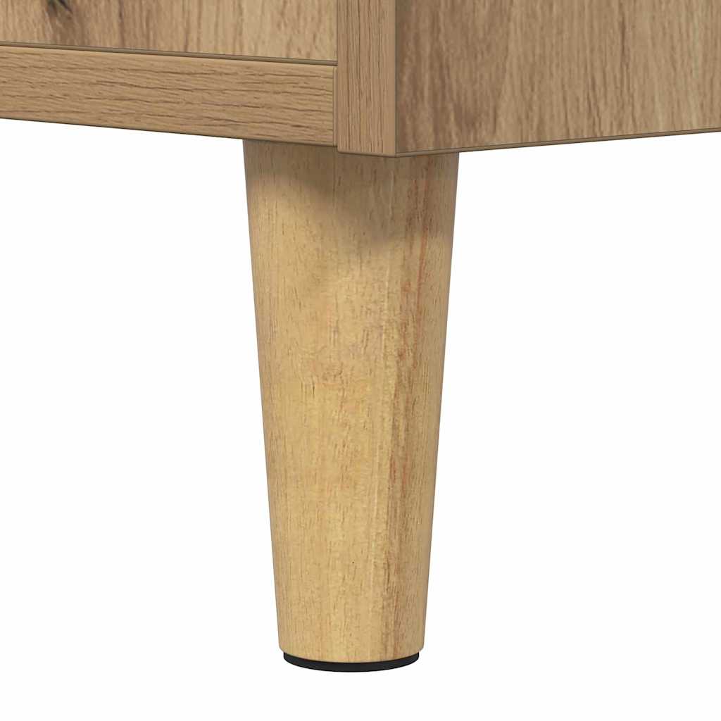 Bettschrank Eiche handwerklich 40 x 35 x 47,5 cm Holzwerkstoff