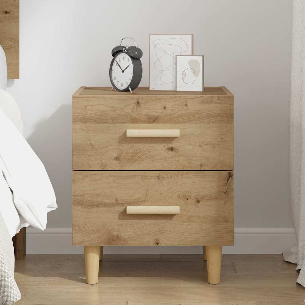 Bettschrank Eiche handwerklich 40 x 35 x 47,5 cm Holzwerkstoff