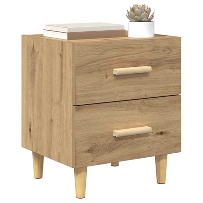 Bettschrank 2 pcs Eiche handwerklich 40 x 35 x 47,5 cm