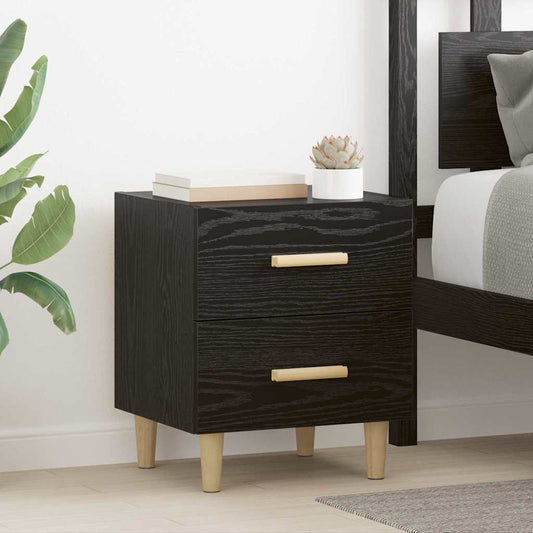 Bettschrank Schwarze Eiche 40 x 35 x 47,5 cm Holzwerkstoff