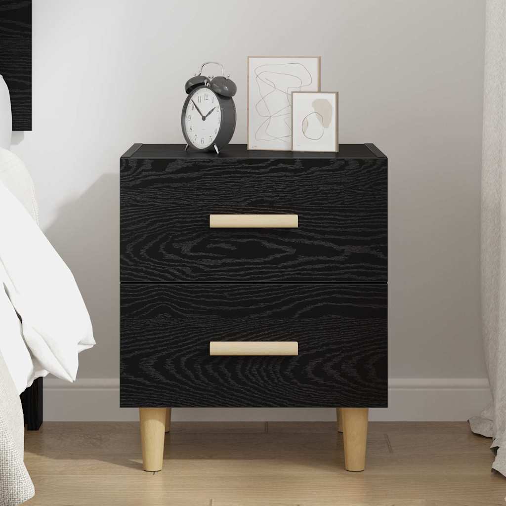 Bettschrank Schwarze Eiche 40 x 35 x 47,5 cm Holzwerkstoff