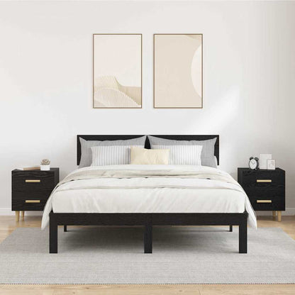 Bettschrank 2 pcs Schwarze Eiche 40 x 35 x 47,5 cm