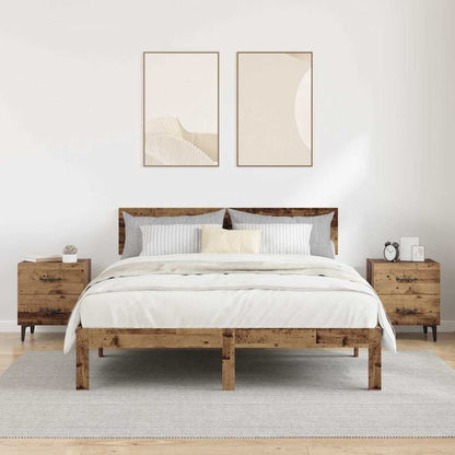 Bettschrank 2 pcs Altholz 40 x 35 x 47,5 cm Holzwerkstoff