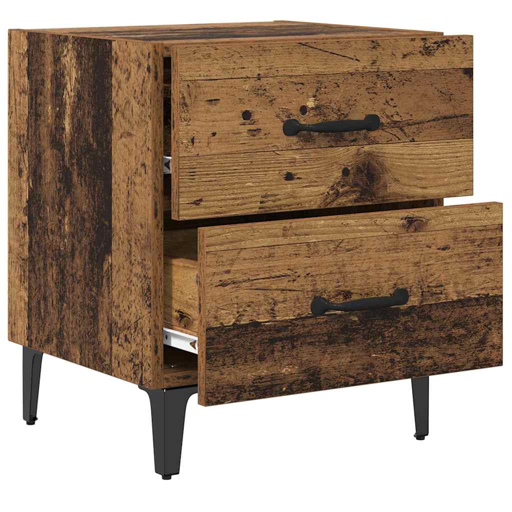 Bettschrank 2 pcs Altholz 40 x 35 x 47,5 cm Holzwerkstoff