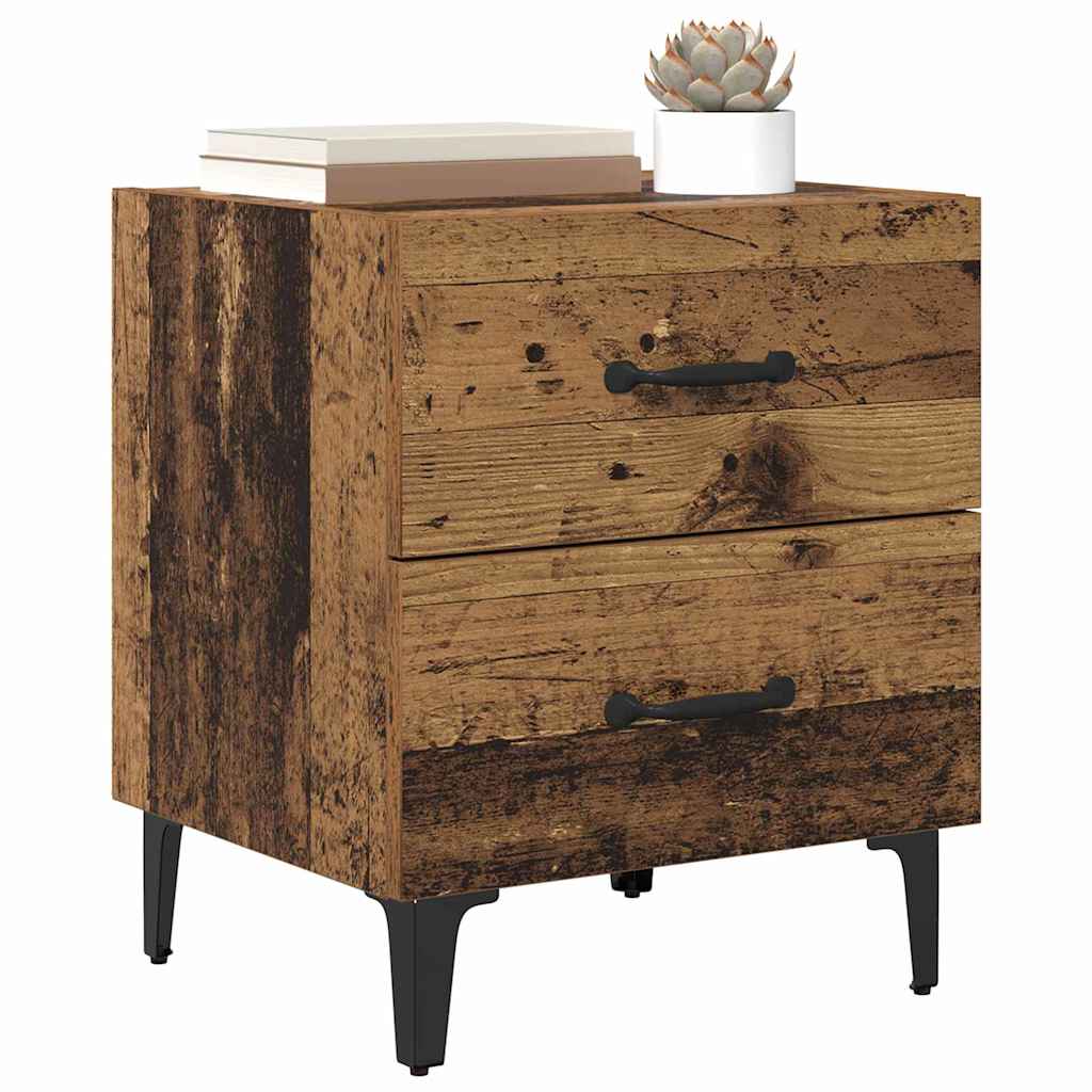 Bettschrank 2 pcs Altholz 40 x 35 x 47,5 cm Holzwerkstoff