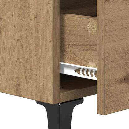 Bettschrank Eiche handwerklich 40 x 35 x 47,5 cm Holzwerkstoff