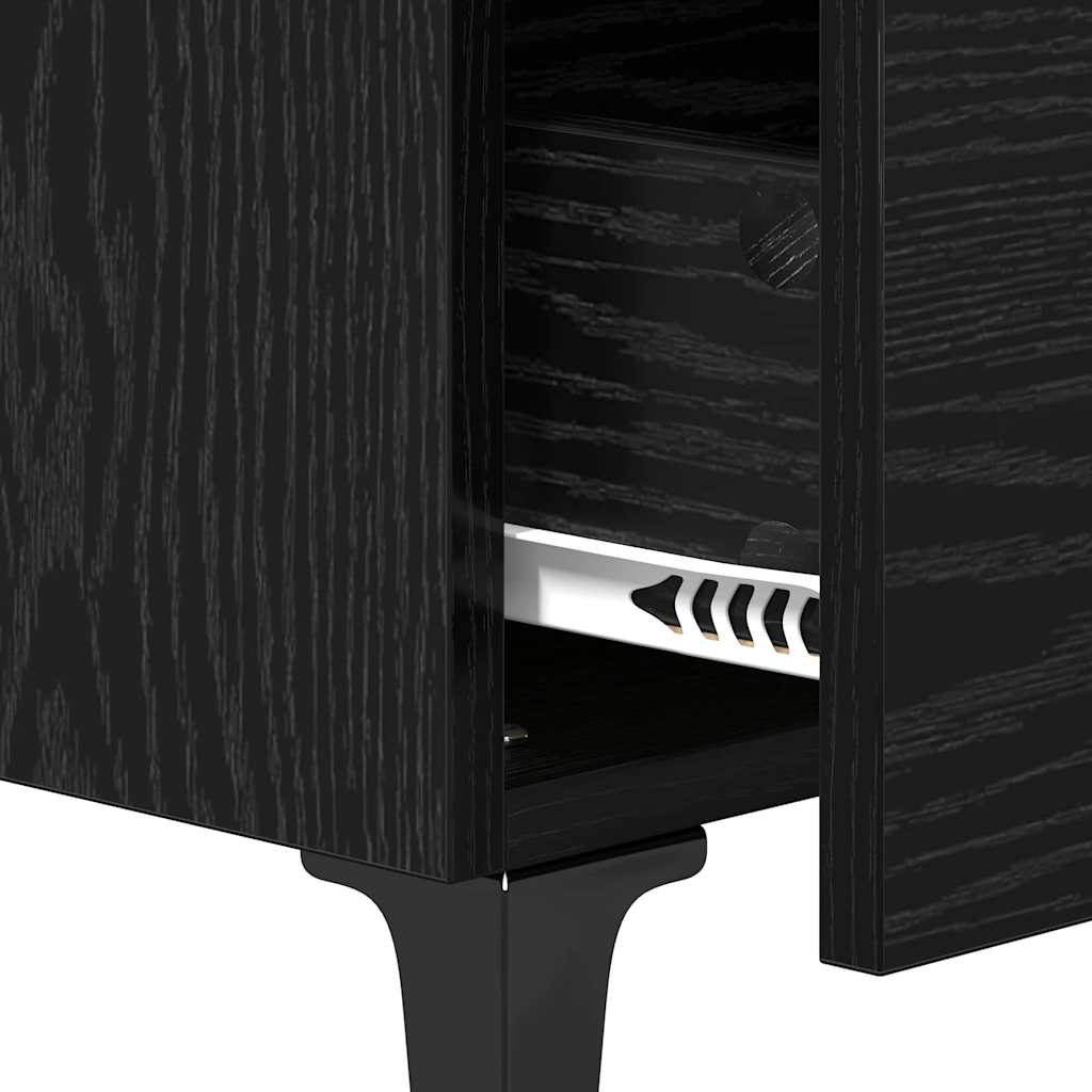 Bettschrank 2 pcs Schwarze Eiche 40 x 35 x 47,5 cm
