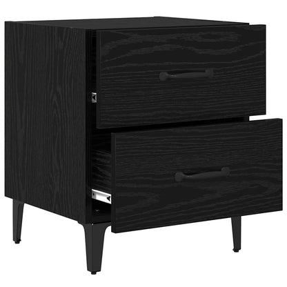 Bettschrank 2 pcs Schwarze Eiche 40 x 35 x 47,5 cm