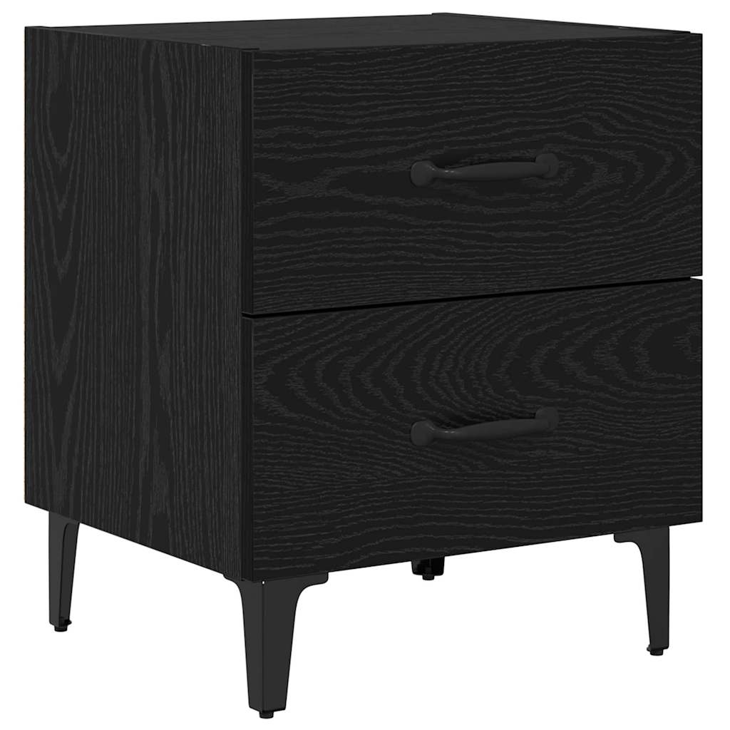 Bettschrank 2 pcs Schwarze Eiche 40 x 35 x 47,5 cm