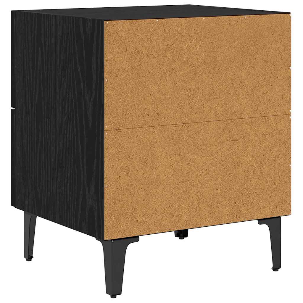 Bettschrank 2 pcs Schwarze Eiche 40 x 35 x 47,5 cm