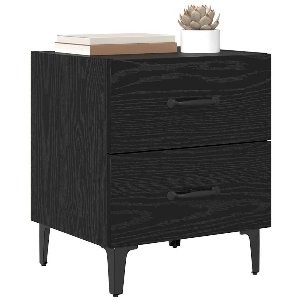 Bettschrank 2 pcs Schwarze Eiche 40 x 35 x 47,5 cm
