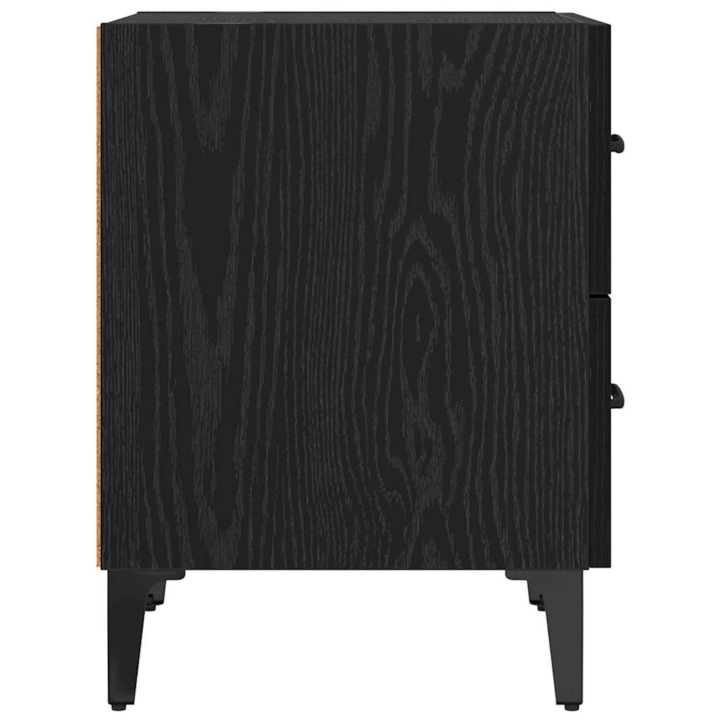 Bettschrank 2 pcs Schwarze Eiche 40 x 35 x 47,5 cm