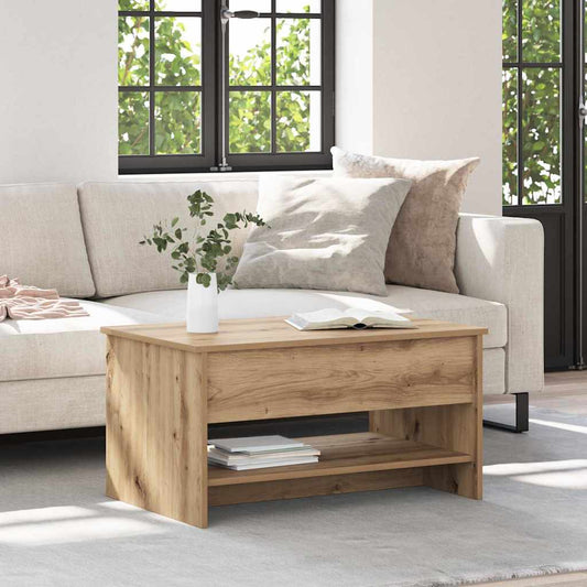 Couchtisch Artisan-Eiche 80 x 50.5 x 41.5 cm Holzwerkstoff