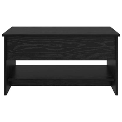 Couchtisch Schwarz Eichen-Optik 80 x 50.5 x 41.5 cm