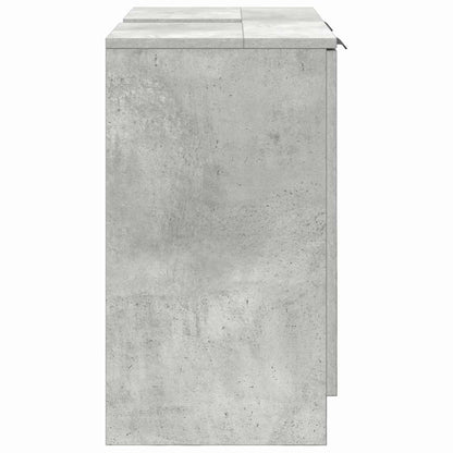 Badezimmerschrank Beton Grau 64,5 x 33,5 x 59 cm Holzwerkstoff