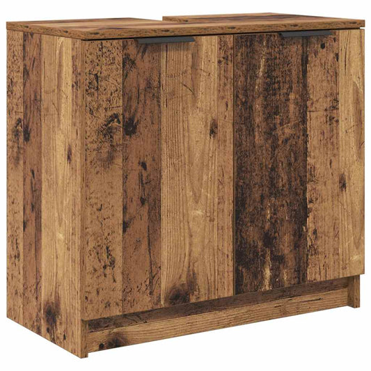 Badezimmerschrank Altholz 64,5 x 33,5 x 59 cm Holzwerkstoff