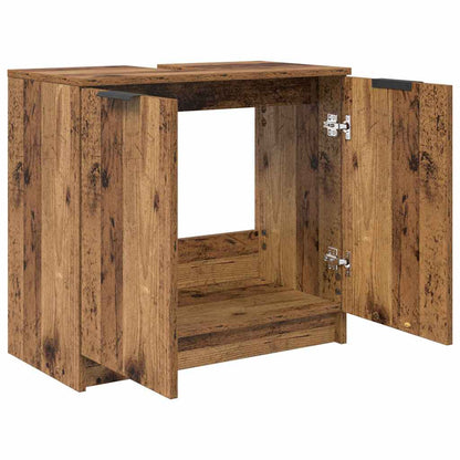 Badezimmerschrank Altholz 64,5 x 33,5 x 59 cm Holzwerkstoff