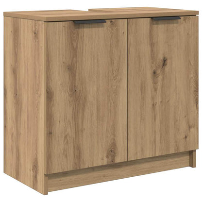 Badezimmerschrank mit Tür Artisan-Eiche 64,5 x 33,5 x 59 cm
