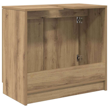 Badezimmerschrank mit Tür Artisan-Eiche 64,5 x 33,5 x 59 cm