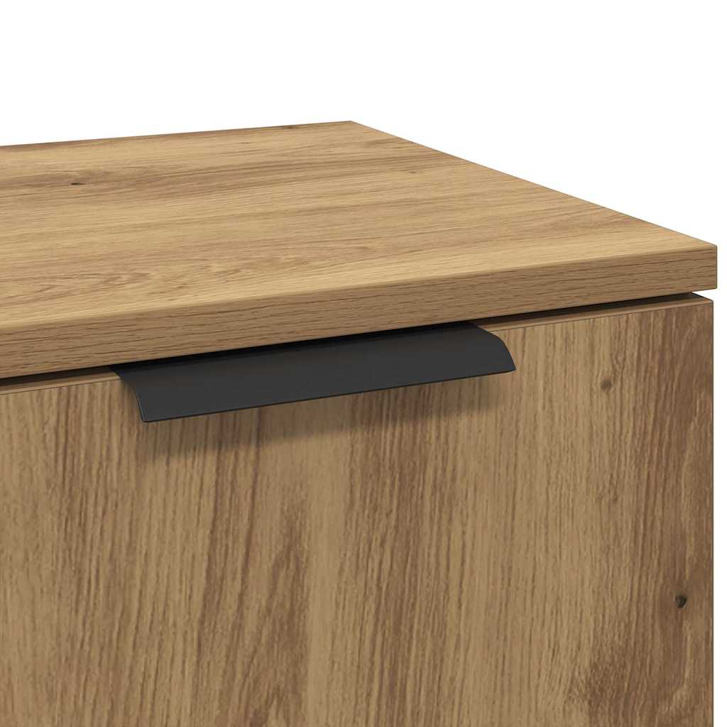 Sideboard Eiche handwerklich 30 x 30 x 70 cm Holzwerkstoff