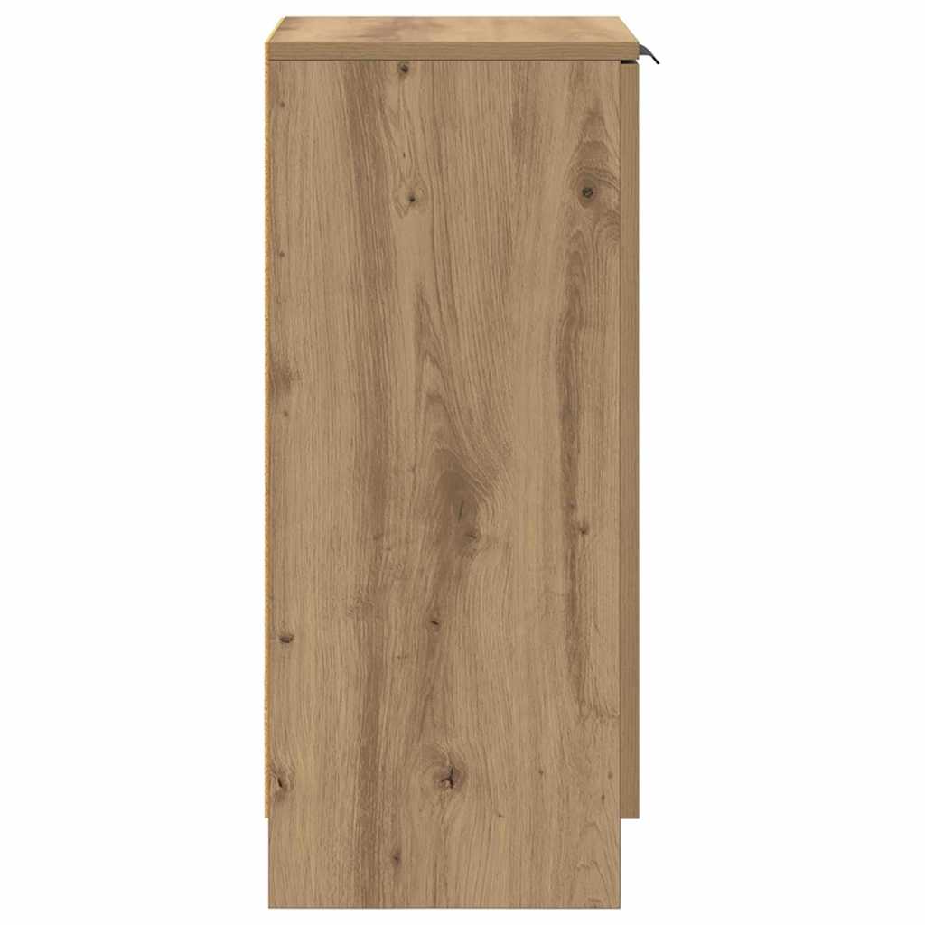 Sideboard Eiche handwerklich 30 x 30 x 70 cm Holzwerkstoff