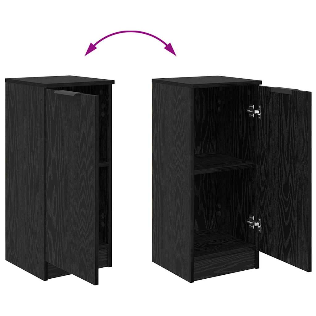 Sideboard Schwarze Eiche 30 x 30 x 70 cm Holzwerkstoff