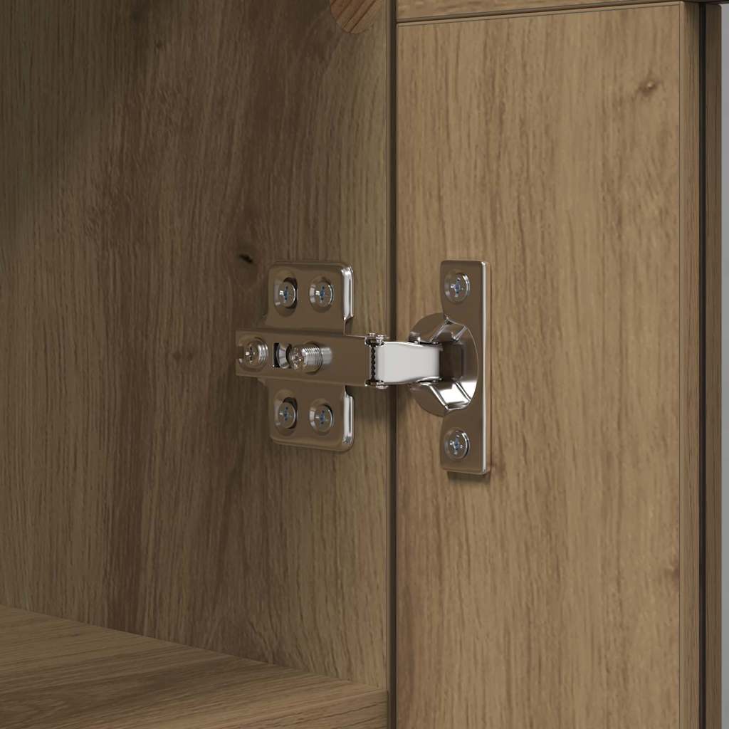 Sideboard Artisan-Eiche 69,5 x 34 x 90 cm Verbundholz und Eisen